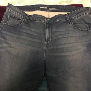 Old navy rockstar secret soft skinny jeans